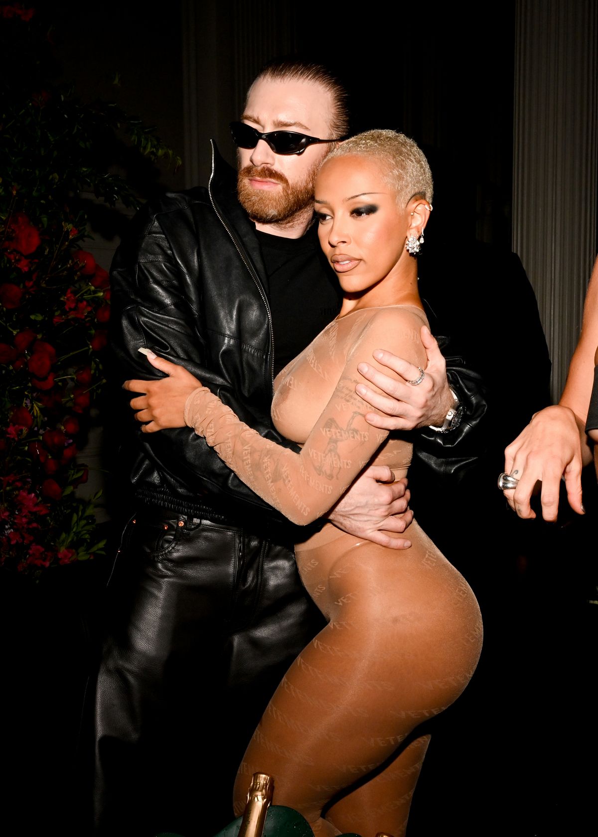 Guram Gvasalia and Doja Cat at Richie Akiva's 10th Annual ″The After″ Met Gala After Party held at Casa Cipriani on May 6, 2024 in New York, New York. (Photo by Daniel Zuchnik/WWD via Getty Images)