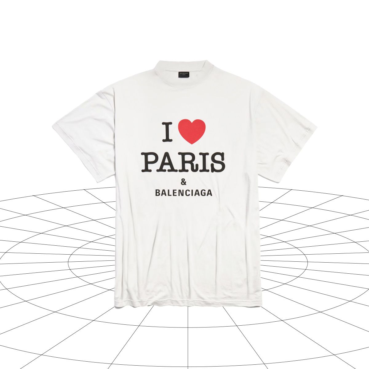  4 “I♥NY” 로고를 패러디한 발렌시아가 수베니어 컬렉션 티셔츠.