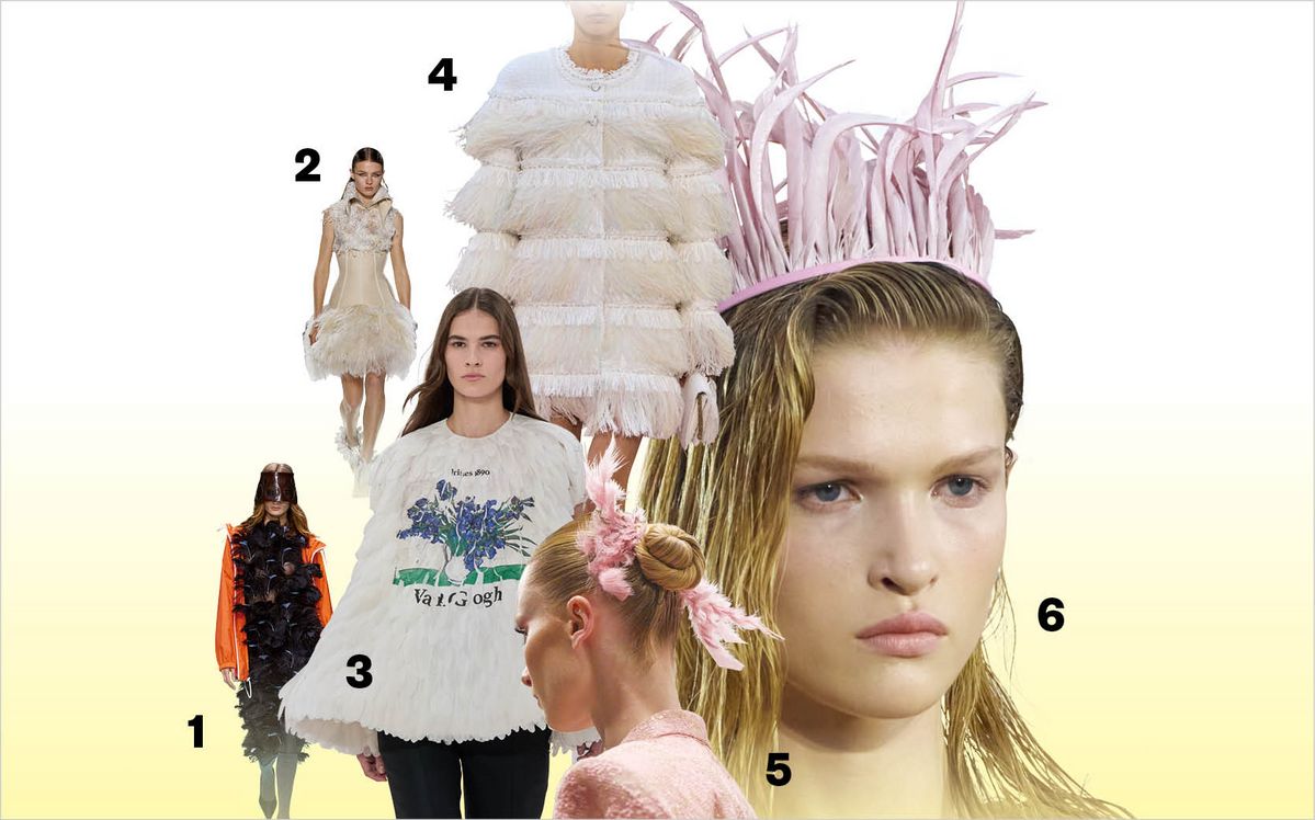 1 PRADA 2 McQueen 3 LOEWE 4 CHANEL 5 ANGELO ESTERA 6 the ATTICO
