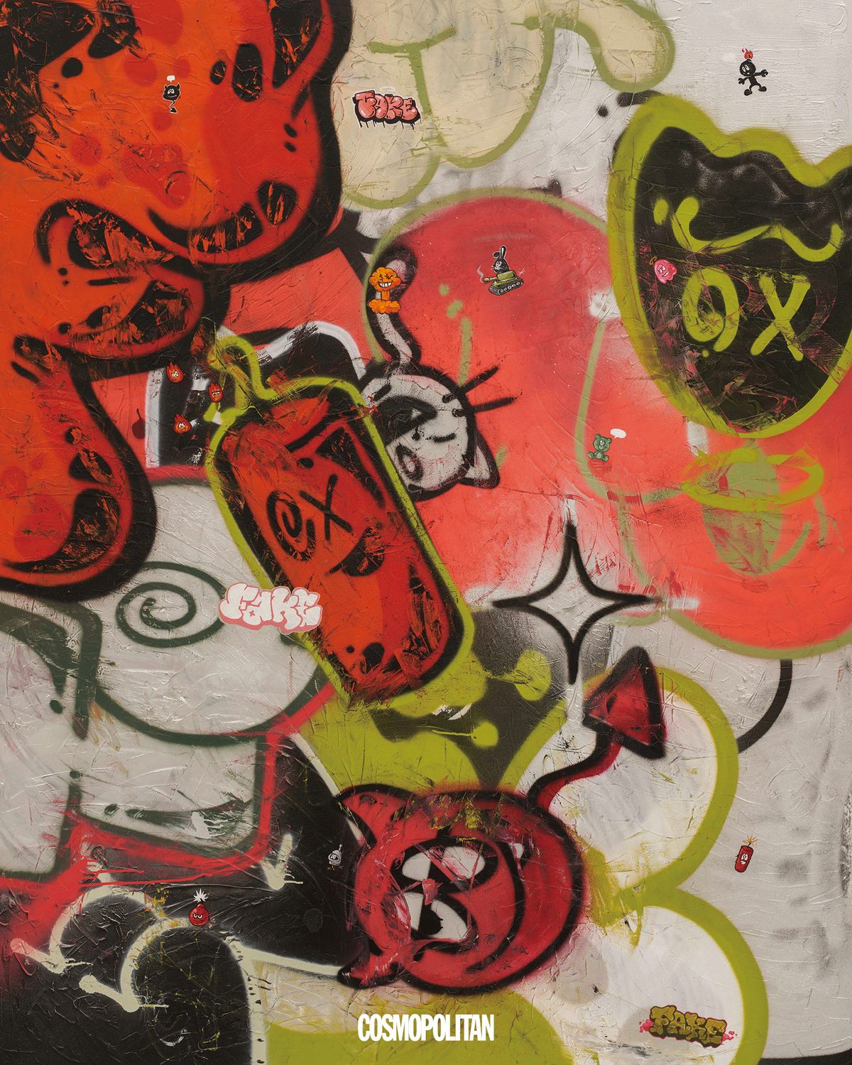  <Solider Wall> Mixed media on canvas, Courtesy of the artist & PKM Gallery.