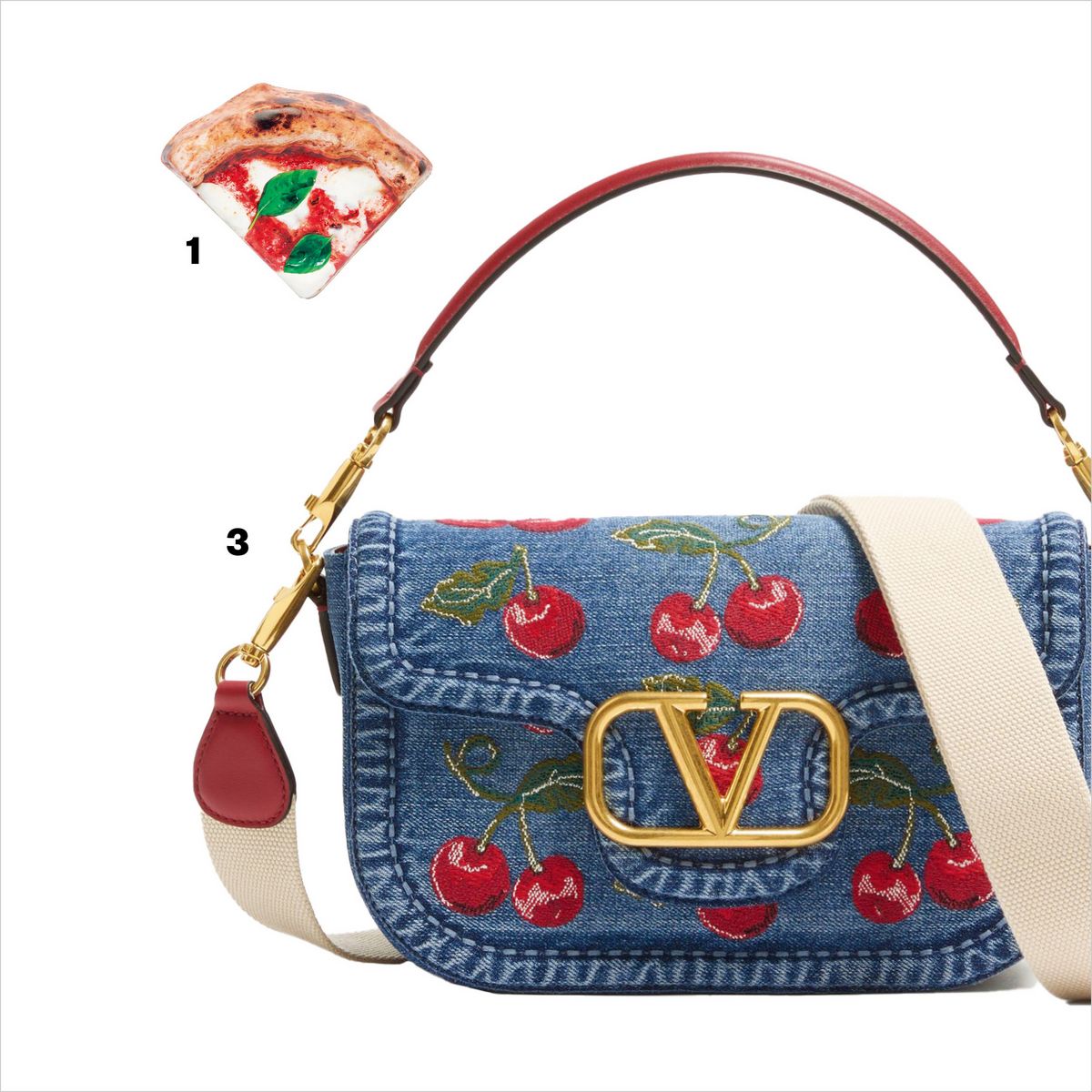 1 미니 백 1백만원대 Moschino. 3 데님 숄더백 3백73만원 