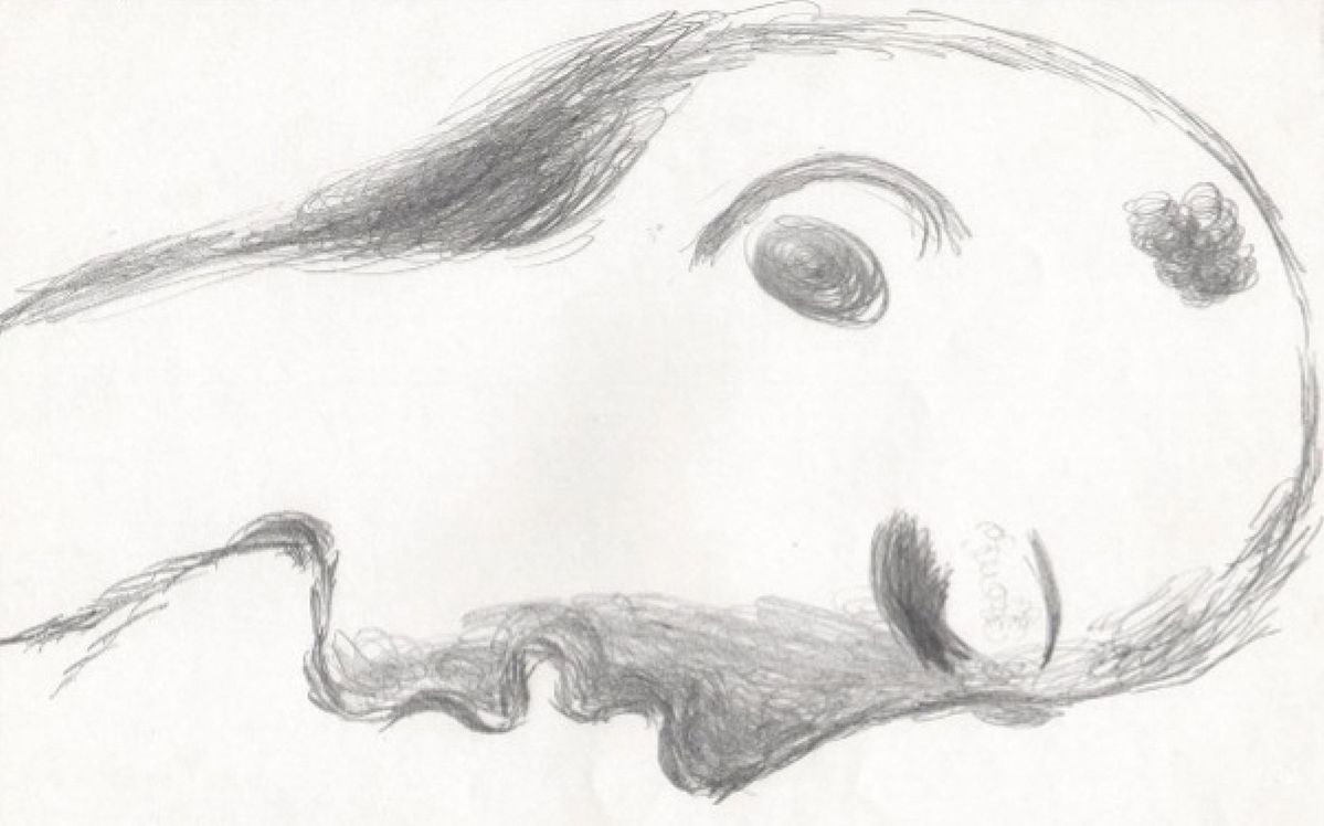 미리암 칸, <im dunkeln, 25.01.1993>, 1993, 종이에 연필, 25.5x36cm 