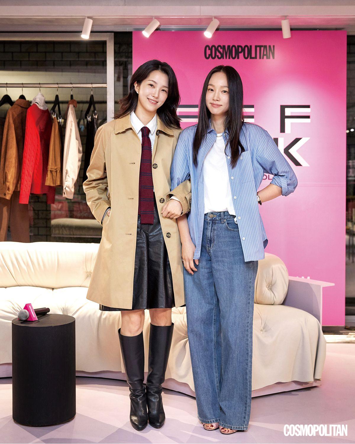 FFF Talk를 함께한 <코스모폴리탄> 김주연 편집장과 방송인 강지영.