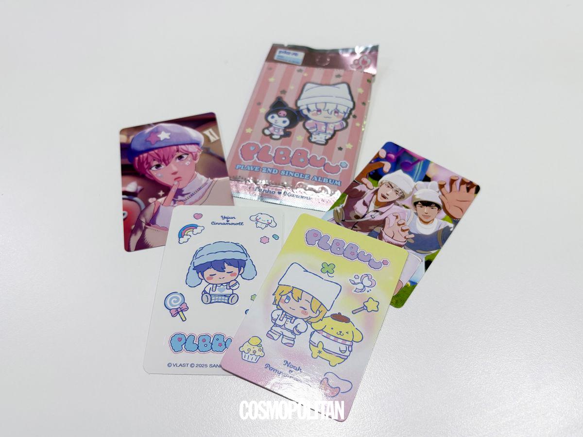 산리오캐릭터즈와 협업한 플레이브 플뿌우 앨범 언박싱. 코스모폴리탄