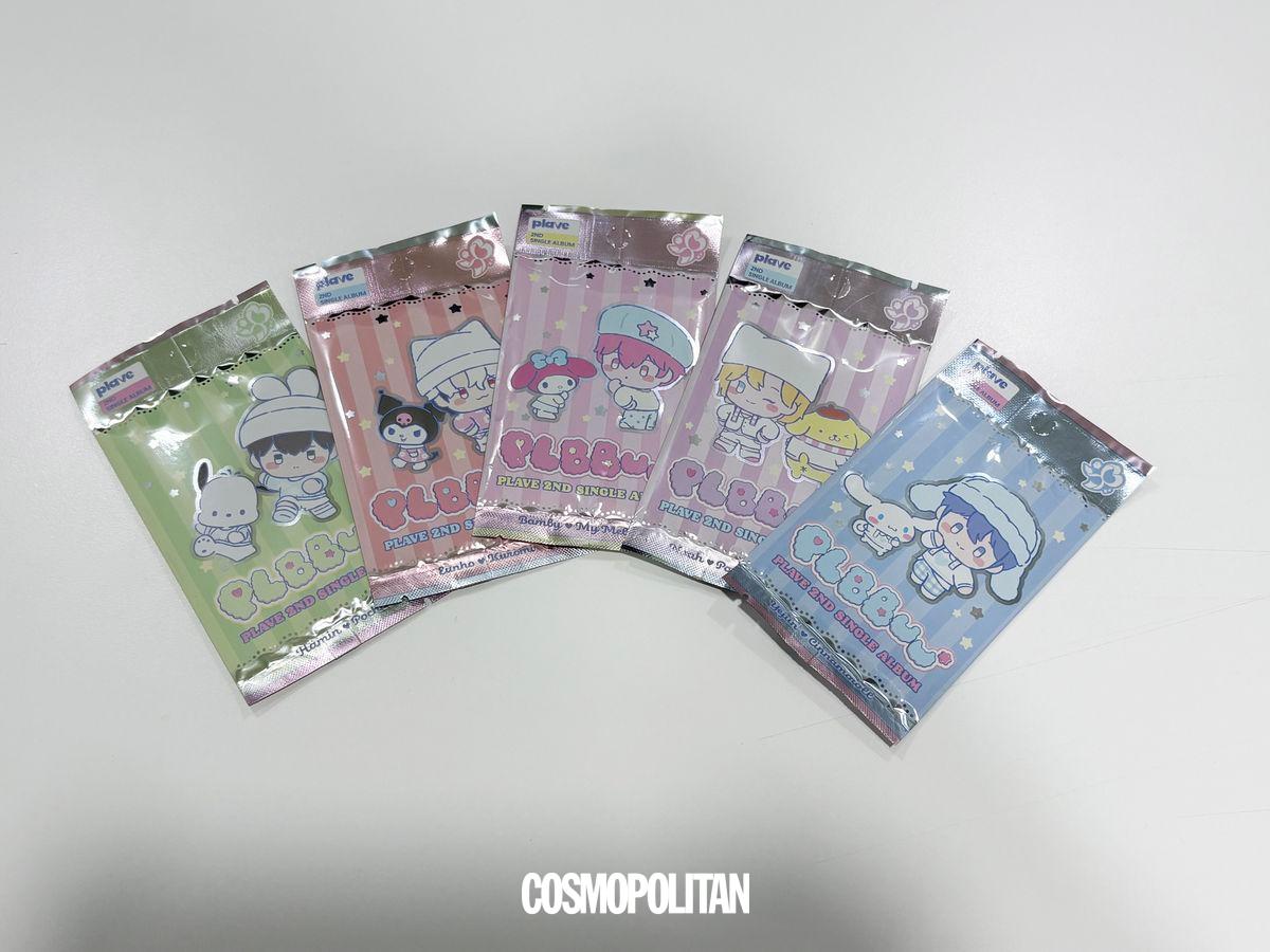 산리오캐릭터즈와 협업한 플레이브 플뿌우 앨범 언박싱. 코스모폴리탄