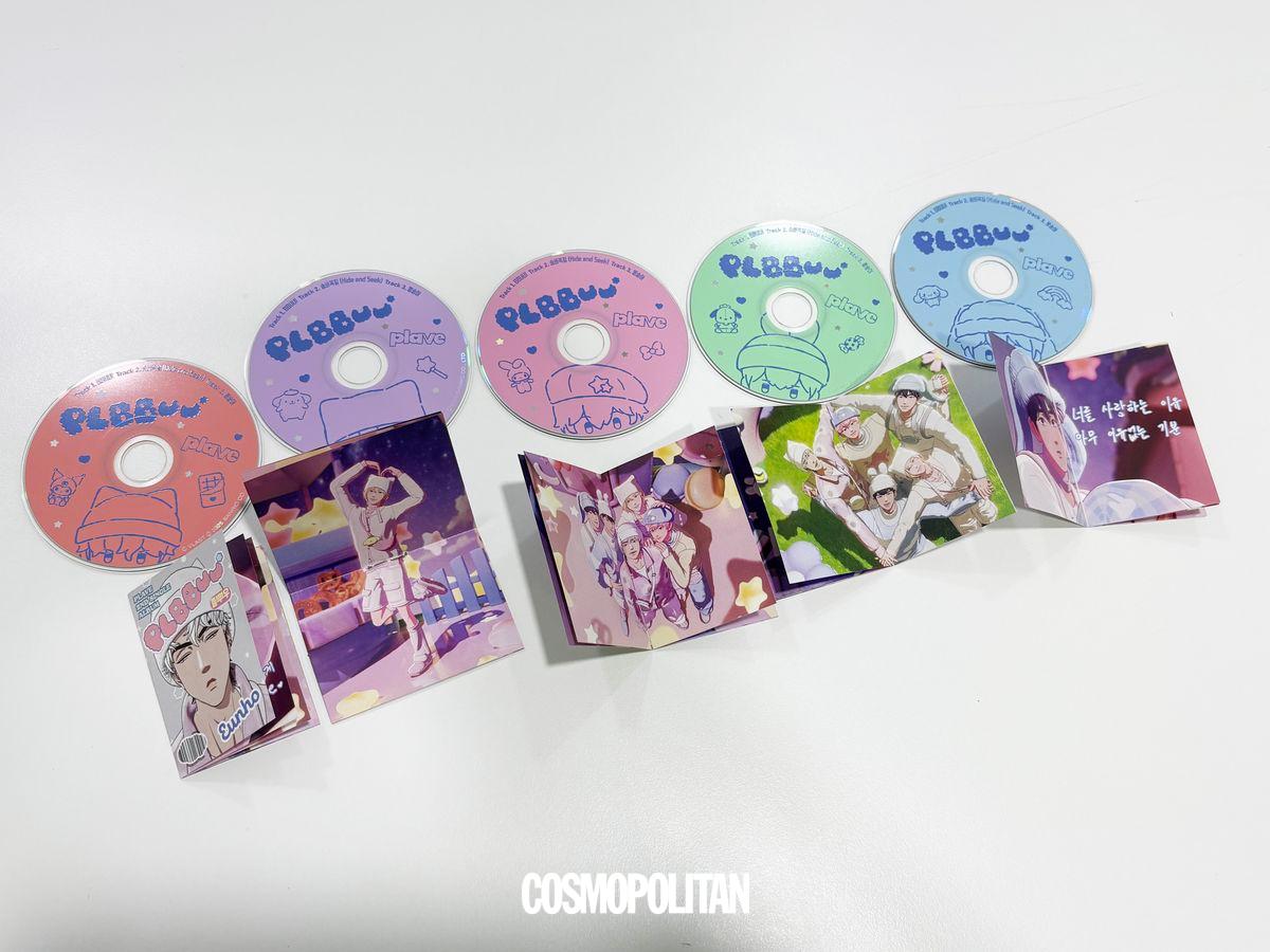 산리오캐릭터즈와 협업한 플레이브 플뿌우 앨범 언박싱. 코스모폴리탄