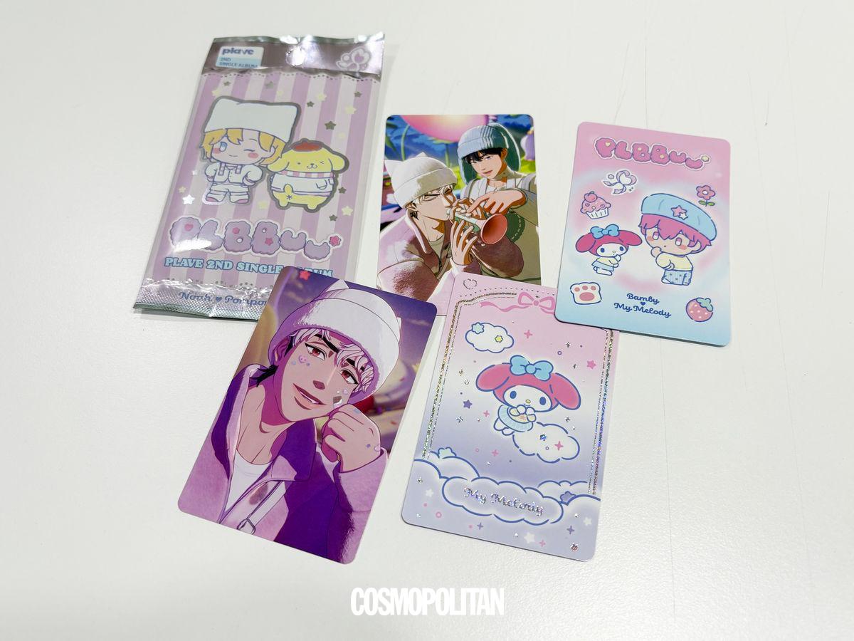 산리오캐릭터즈와 협업한 플레이브 플뿌우 앨범 언박싱. 코스모폴리탄