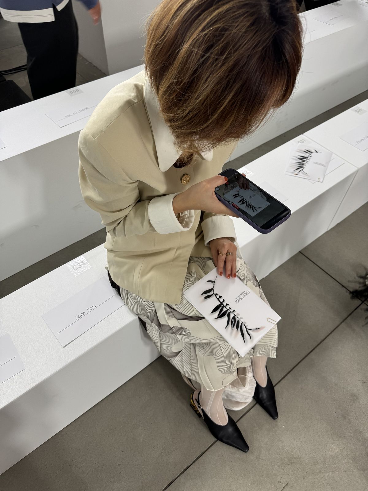 재킷 빈티지, 스커트 로우클래식(@lowclassic_seoul)