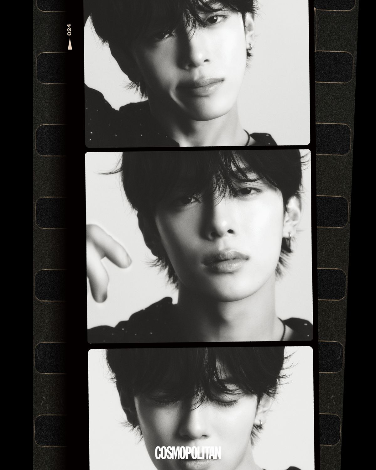 귀고리, 목걸이 본인 소장품. 시스루 셔츠 스타일리스트 소장품.