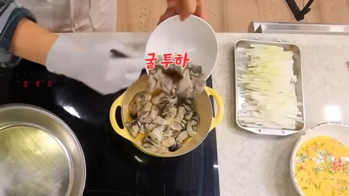 최화정 굴 요리 레시피 | 출처 유튜브 <안녕하세요 최화정이에요>