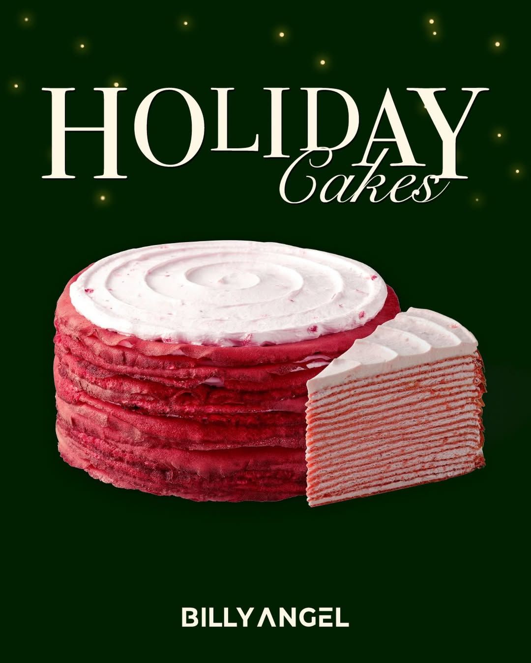 빌리엔젤 크리스마스 딸기 크레이프. 인스타그램 @billyangel.official