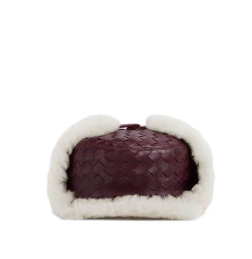 트레치아토 가죽 에비에이터 모자