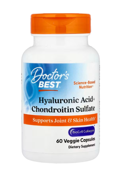히알루론산 + 황산콘드로이틴, BioCell Collagen 함유, 베지 캡슐 60정