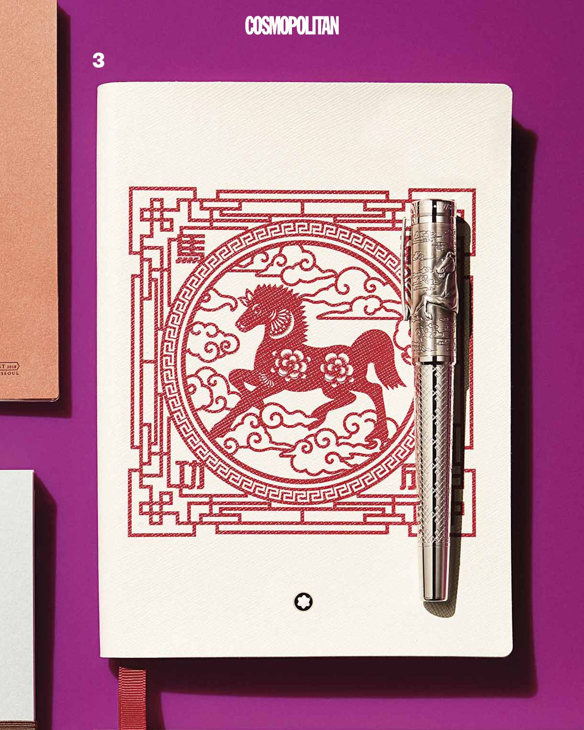 3 2026년의 붉은 말을 모티프로 한 만년필과 노트 모두 Montblanc.