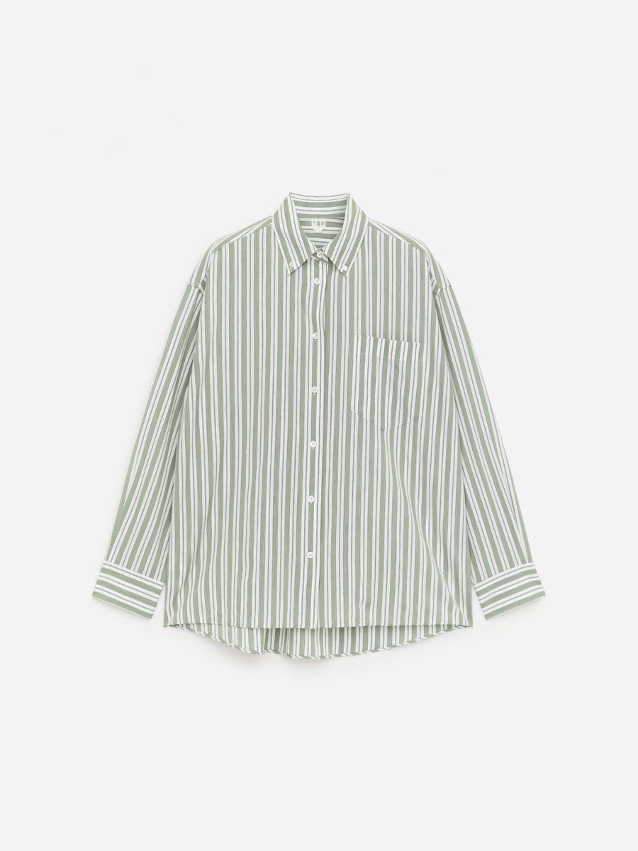 코튼 실크 셔츠