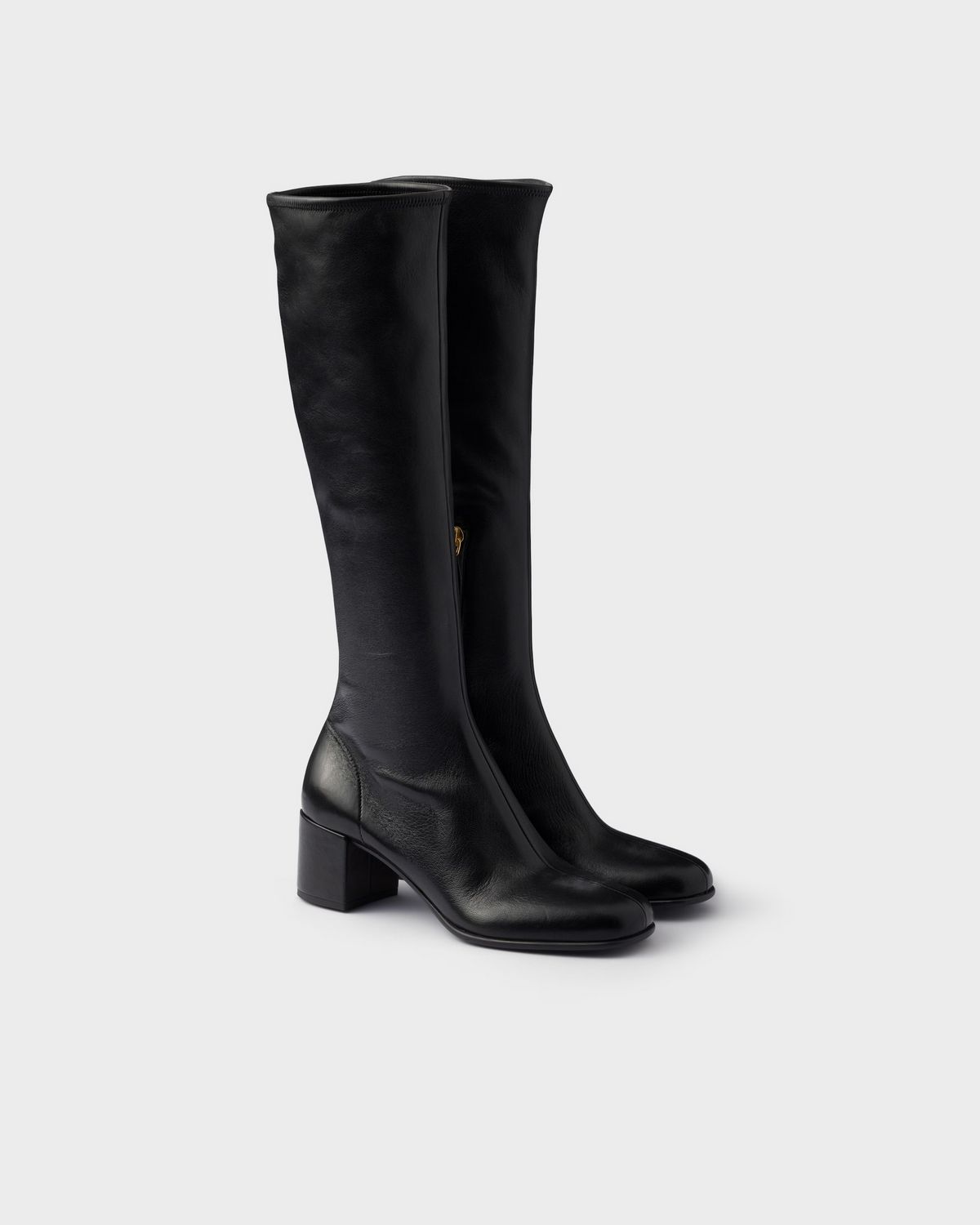 Stretch nappa leather boots
