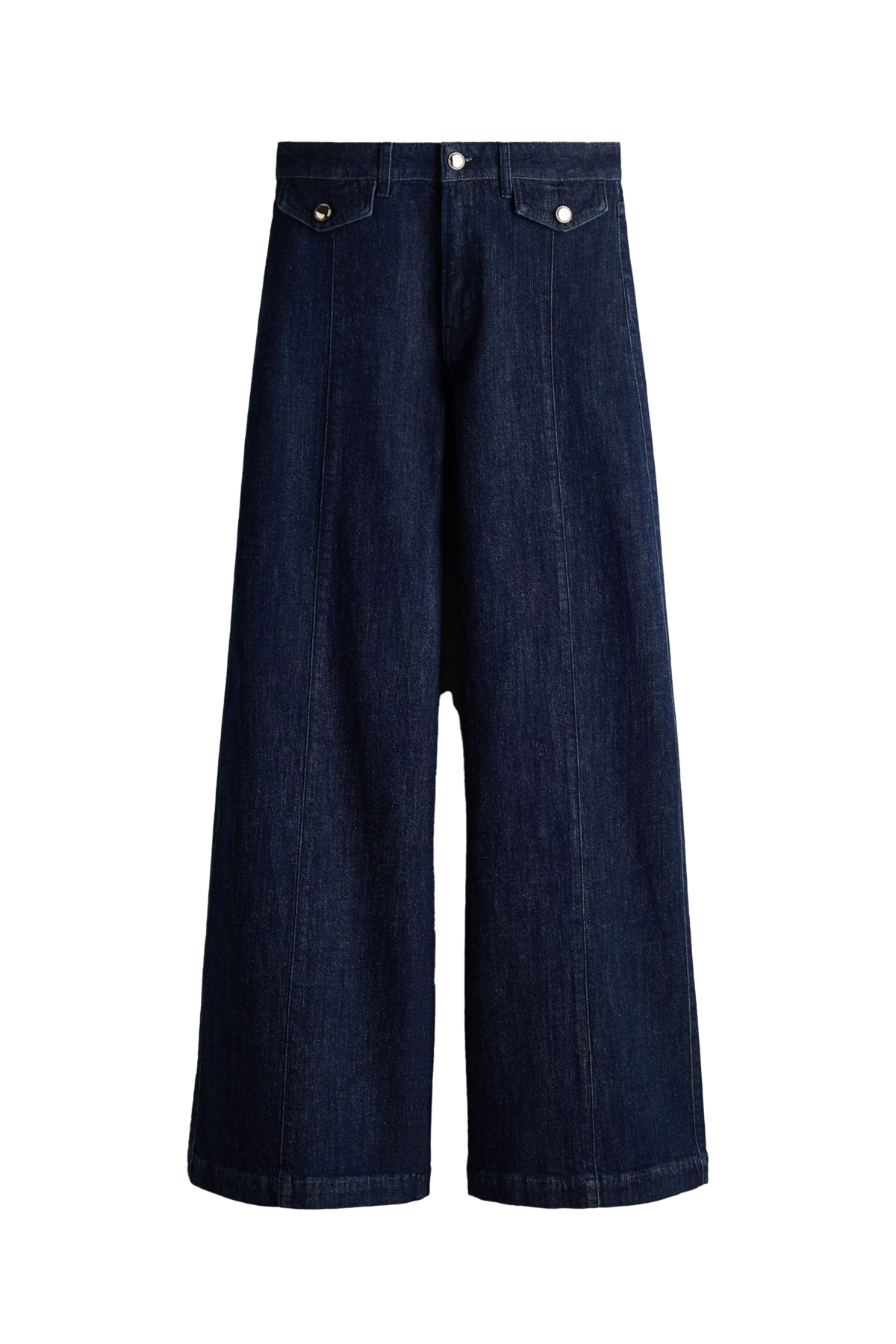 하이웨이스트 와이드 진