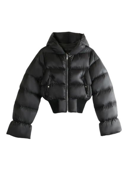 hooded puffer jacket