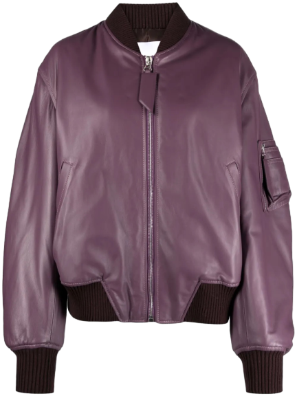 안자 가죽 패딩 봄버 재킷