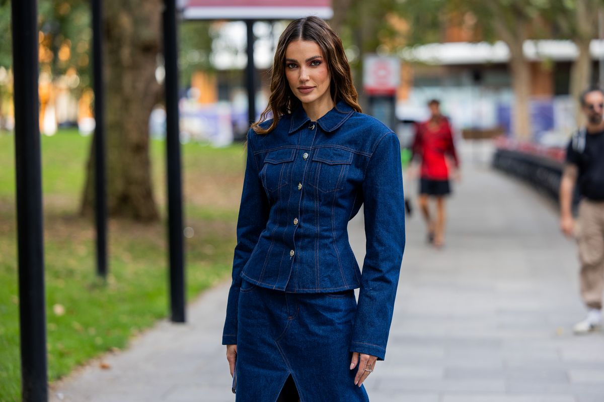 청청 패션, 데님 재킷 | 출처 Getty Images