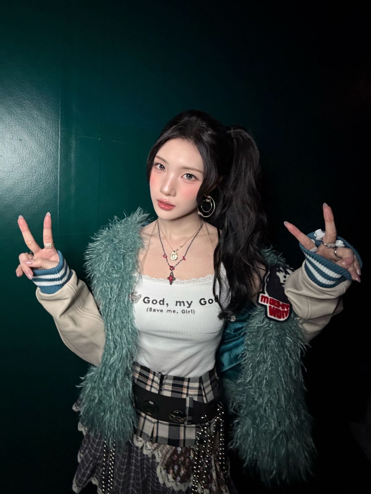 효연과 주은의 민트 시밀러룩. 인스타그램 @heart2hearts