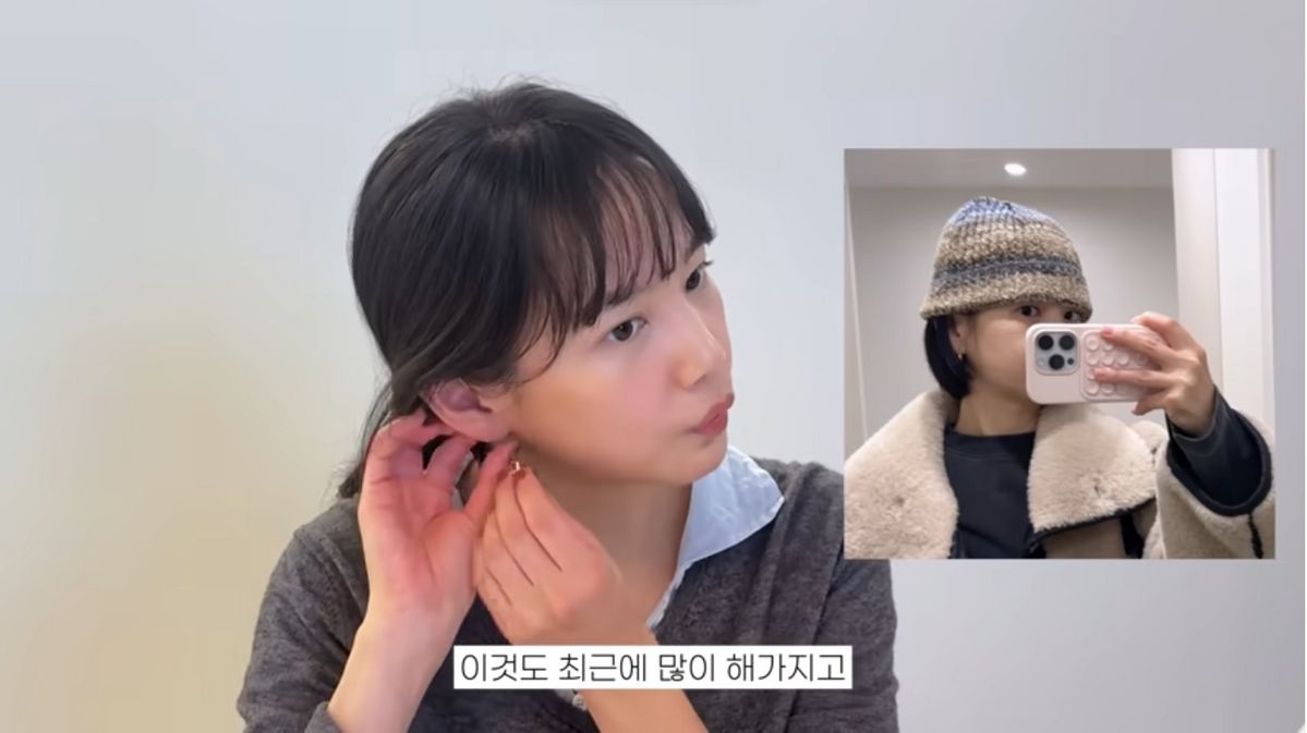 윤승아 귀걸이 | 유튜브 <승아로운>