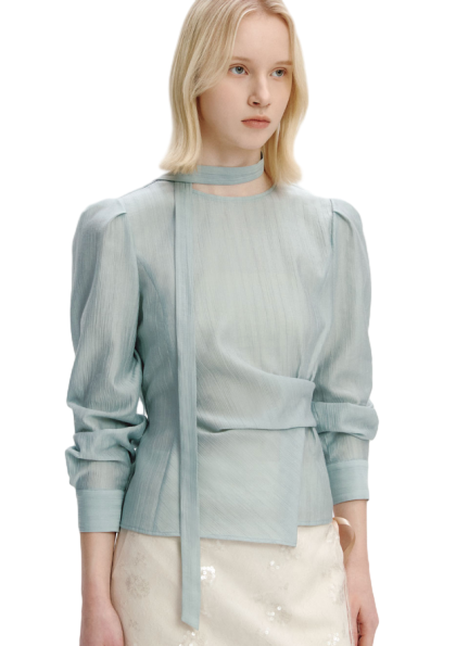 Waist Tuck-decorative Blouse
