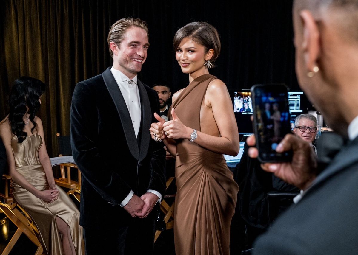 젠 데이아와 로버트 패틴슨, 오스카 현장 | 인스타그램 @thedrama