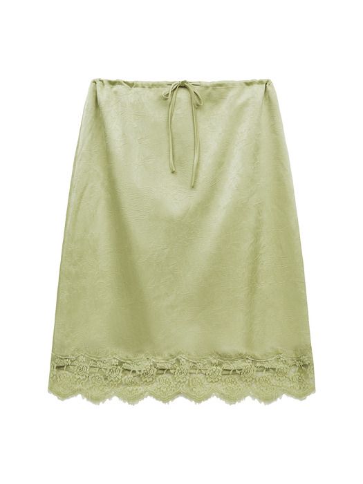 레이스 자카드 스커트
