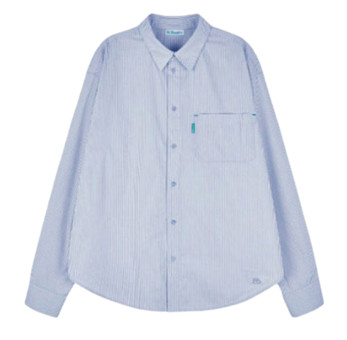 오버핏 스트라이프 셔츠