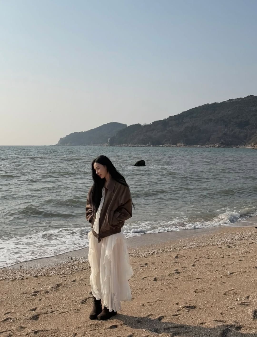 에스파 윈터 블루종 패션 | 인스타그램 @imwinter