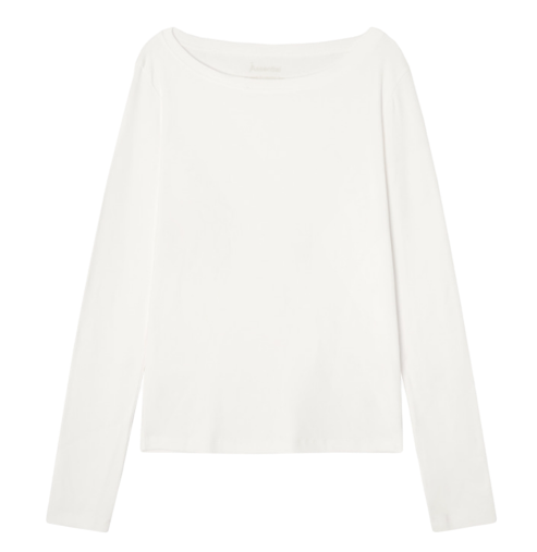 Basic Slim Boat Neck T-Shirt_CTT333