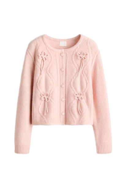 아플리케 가디건