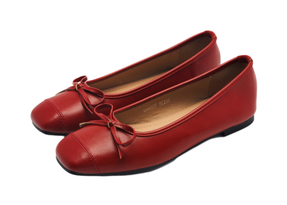 레이브 리본 플랫 슈즈