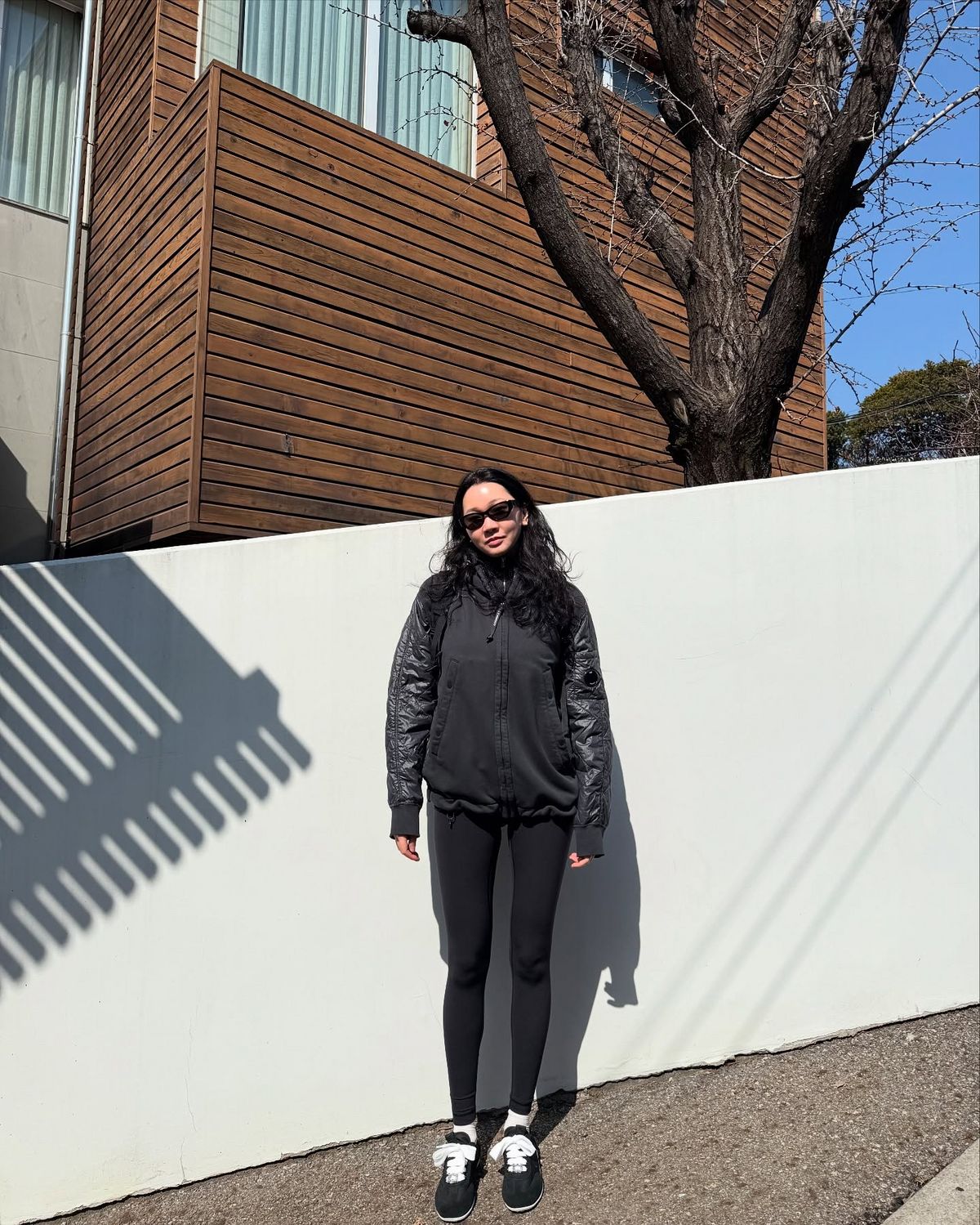 장윤주의 9부 레깅스 코디. 인스타그램 @yoonjujang