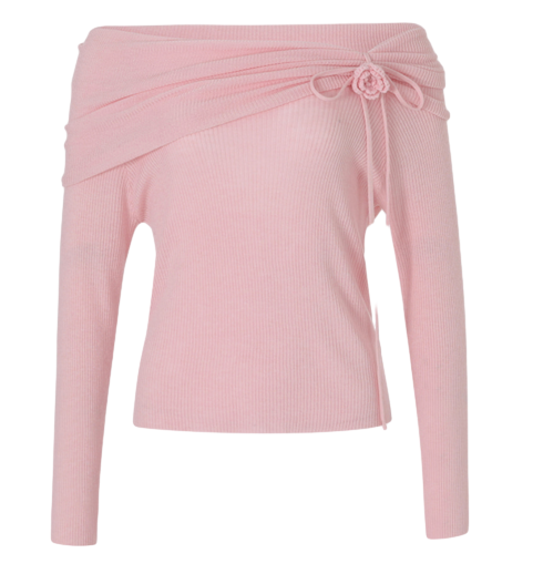 코네 오프숄더 니트