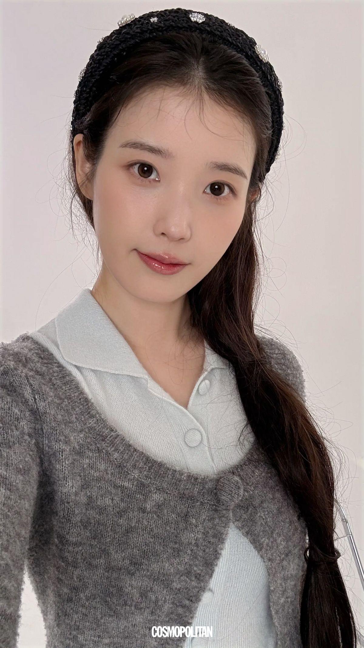 21세기 대군부인에 출연중인 팀 캐슬뷰티, 아이유 이연의 미공개 셀카. 사진 아이유, 이연.