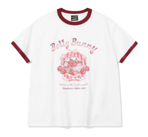 스트로베리 크롭 링거티 화이트