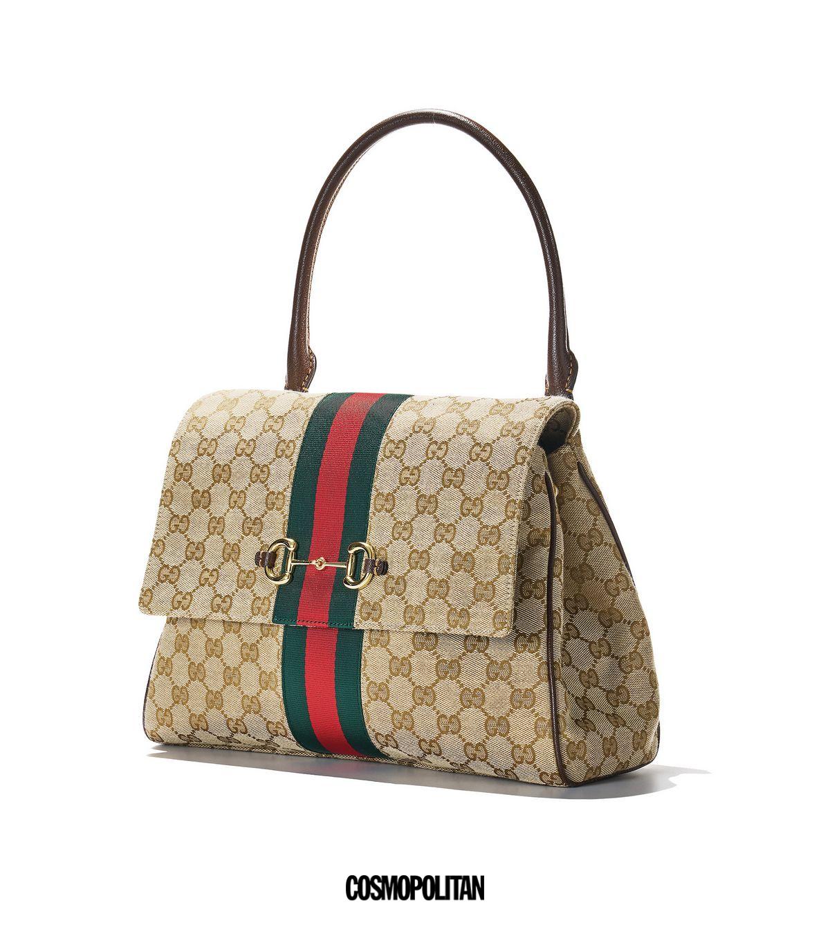 GG 로고 패턴 파파라초 톱 핸들 백 4백30만원 Gucci.