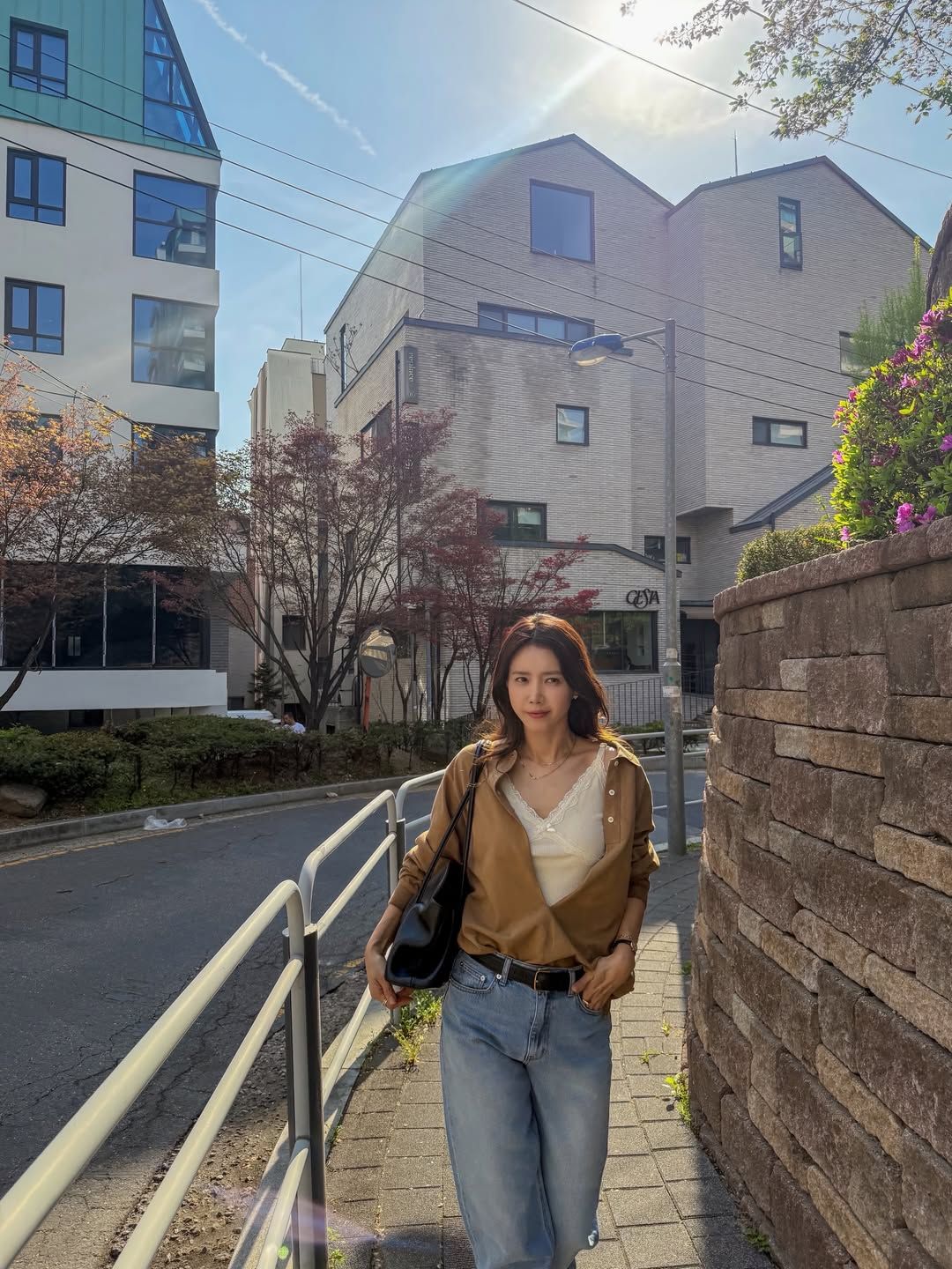 채정안 캐미솔 패션 | 인스타그램 @chae_jungan