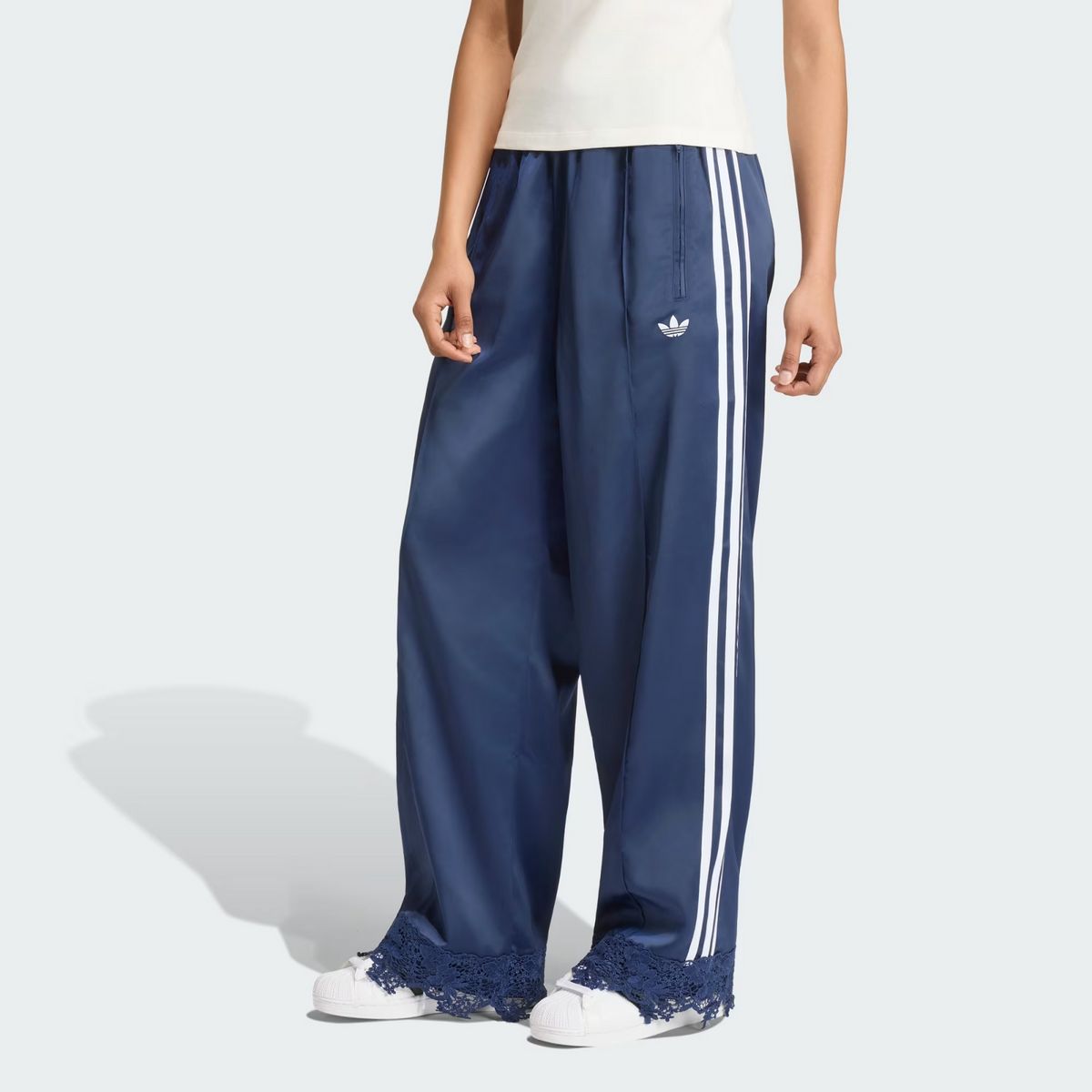 ADIDAS ORIGINALS SATIN LACE FIREBIRD LOOSE 트랙 팬츠