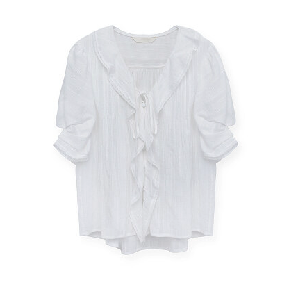 Ruffled Collar Blouse