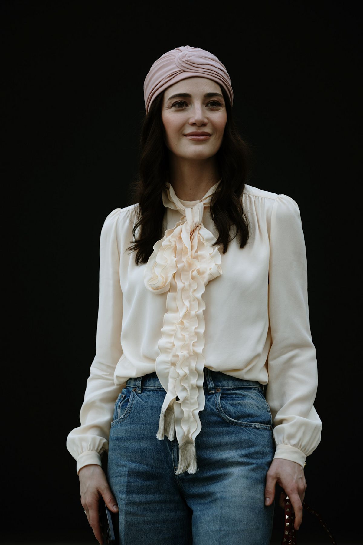 블라우스 스트릿 패션. 사진 아이맥스트리