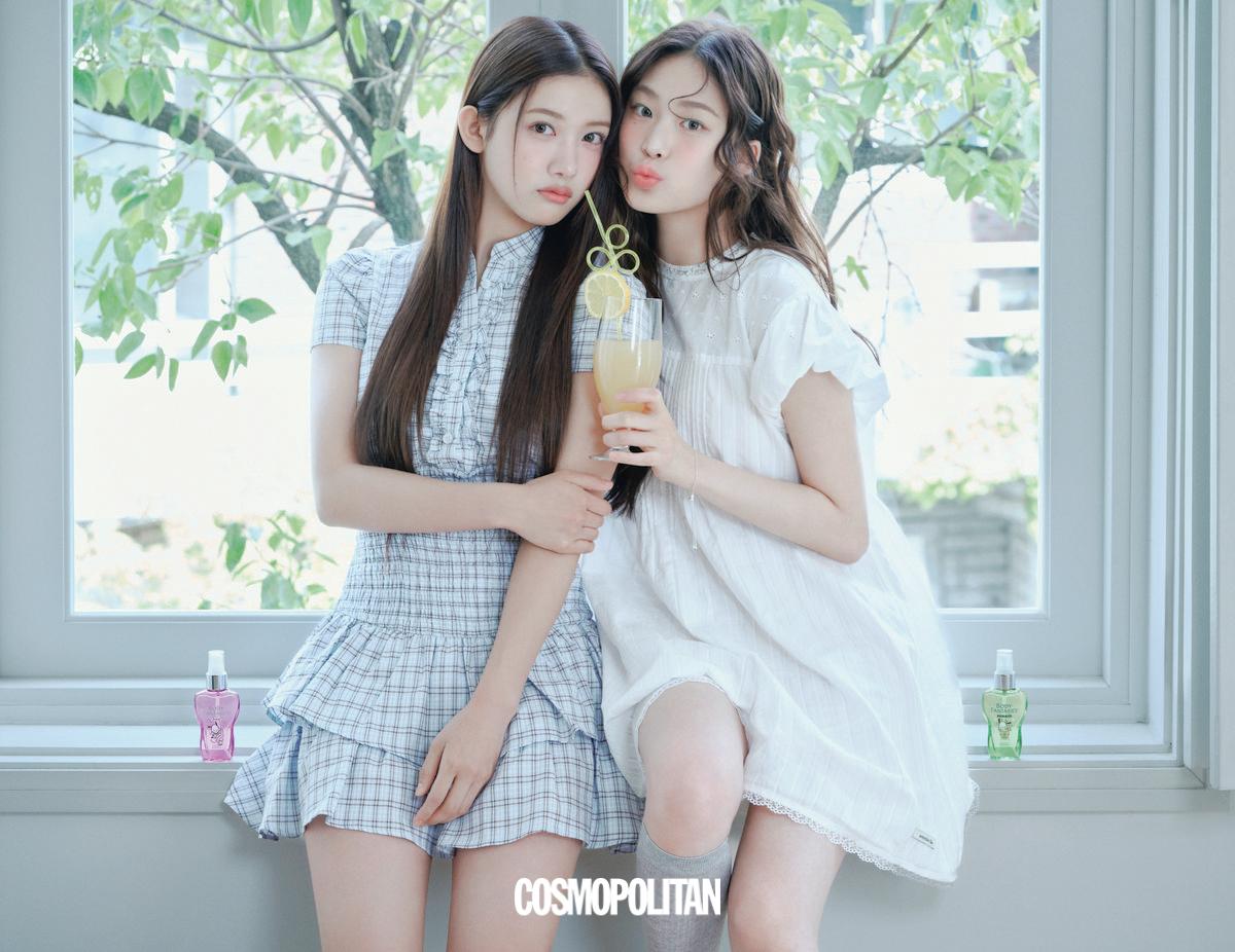 (왼쪽부터, 쿠미) 미니드레스 스타일리스트 소장품. (베니)점프슈트 Overdue Flair. 니삭스 스타일리스트 소장품.