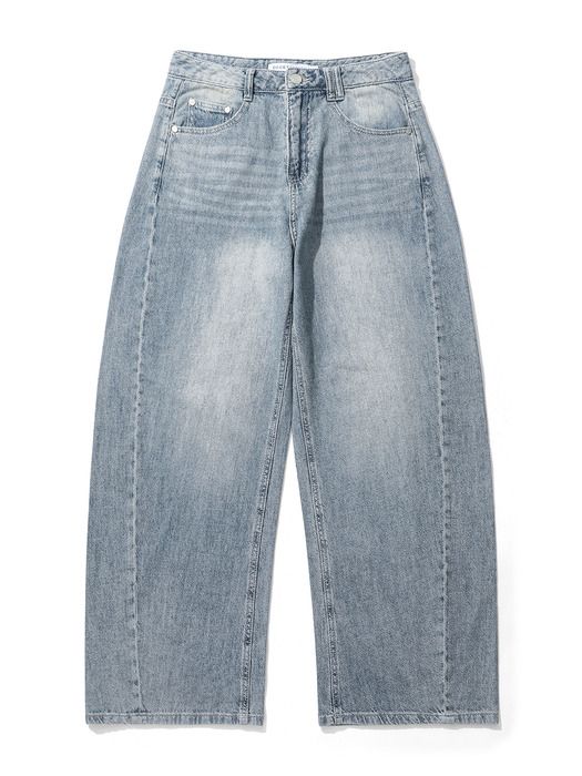 Linen Like Barrel Jeans