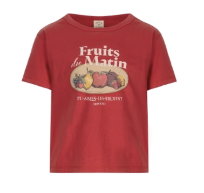 fruits market crop t-shirt