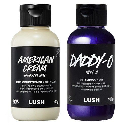 러쉬 대디 오 샴푸 100g + 아메리칸 크림 헤어 컨디셔너 100g