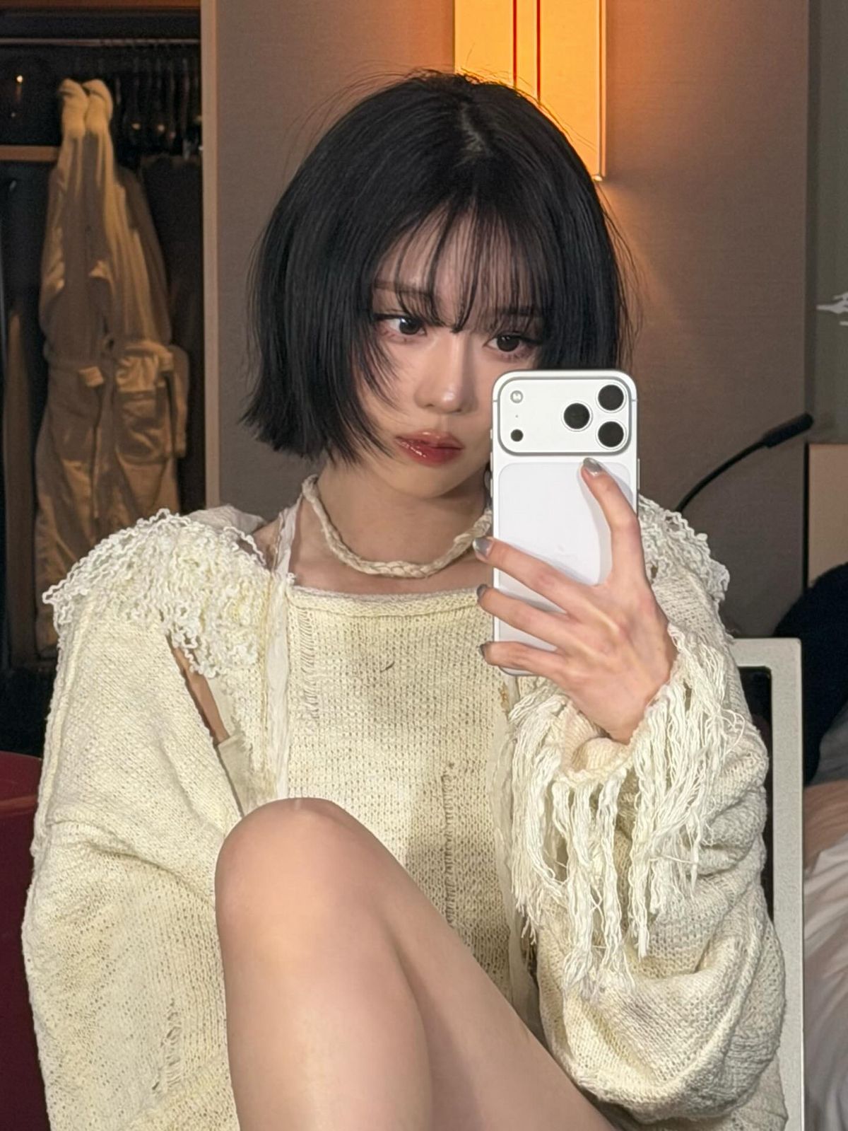 에스파 윈터 태슬컷 헤어 스타일 | 인스타그램 @imwinter