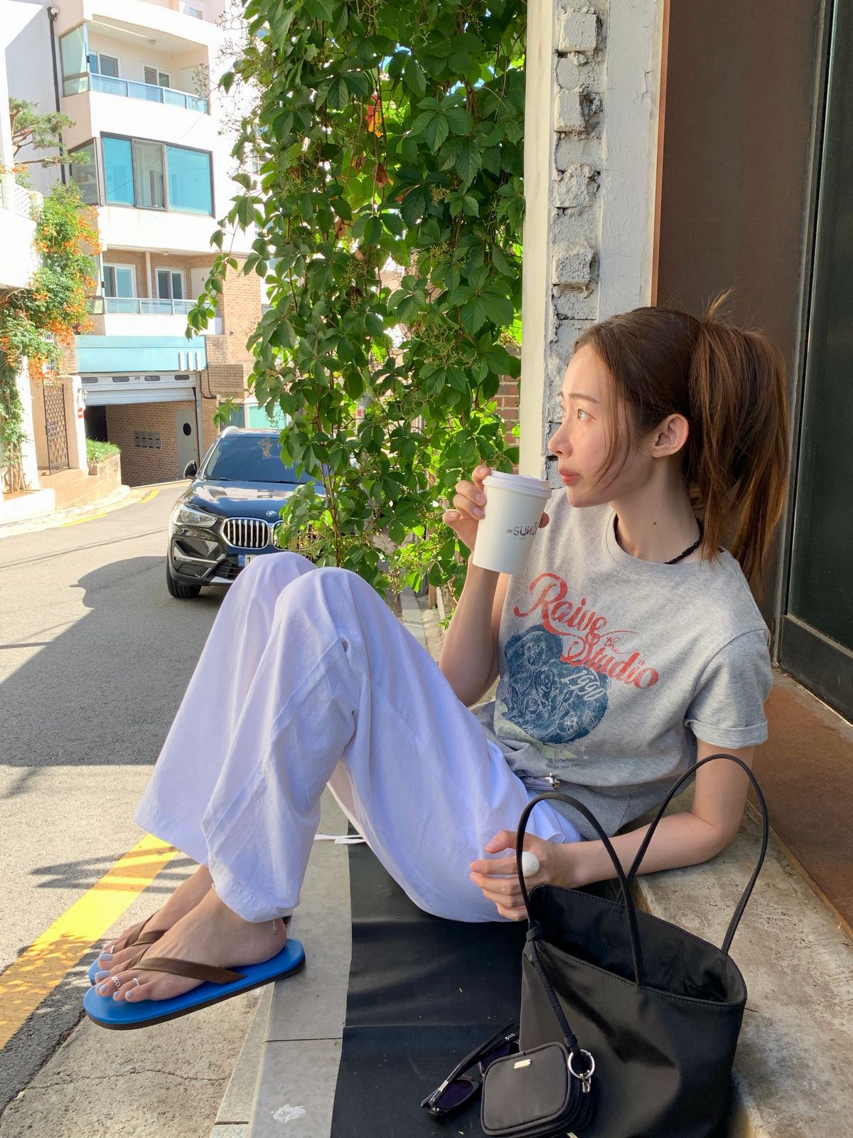 차정원의 쪼리 스타일링. 인스타그램 @ch_amii