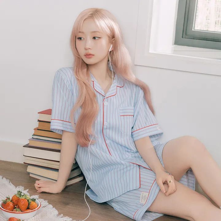엔믹스 해원이 선택한 도씨의 잠옷. 사진 도씨. 